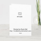 Erster Schnee Feiertagskarte (Rückseite)