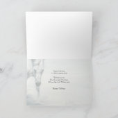 Erster Schnee Feiertagskarte (Innenseite)