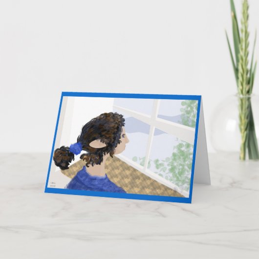 Erster Schnee Feiertagskarte (Vorderseite)