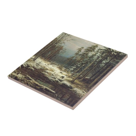 Erster Schnee Fliese (Seite)