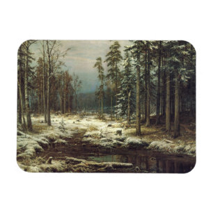 Erster Schnee Magnet