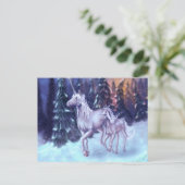 Erster Schnee Postkarte (Stehend Vorderseite)