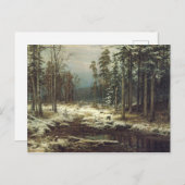 Erster Schnee Postkarte (Vorne/Hinten)