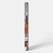 Erster Schnee Winter-Tarnstil iPhone Hülle (Linke Seite)