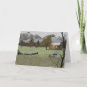 Erster Schneefall Feiertagskarte (Vorderseite)