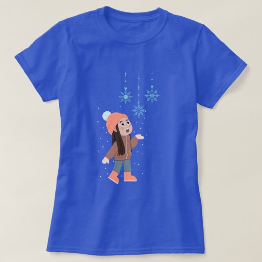 Erster Schneefall T-Shirt (Design vorne)
