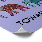 Erster Schritt auf dem Weg zum Motivierend Poster (Ecke)