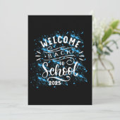 ERSTER SCHULBEGRÜSSUNGSTAG ZURÜCK IN DIE SCHULE 20 EINLADUNG (Stehend Vorderseite)