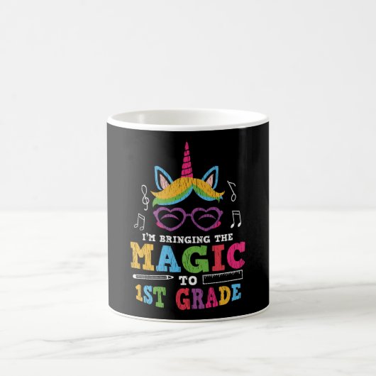 Erster Schullehrer Kid Squad Magic Unicorn Kaffeetasse (Mittel)