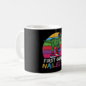 Erster Schullehrer Kinder Squad Dinosaurier Kaffeetasse (Vorderseite Links)