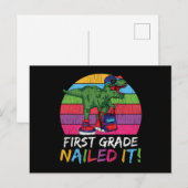 Erster Schullehrer Kinder Squad Dinosaurier Postkarte (Vorne/Hinten)