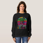 Erster Schullehrer Kinder Squad Dinosaurier Sweatshirt (Vorne ganz)