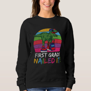 Erster Schullehrer Kinder Squad Dinosaurier Sweatshirt