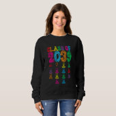 Erster Schultag 2039 mit mir Gra Sweatshirt (Vorne ganz)