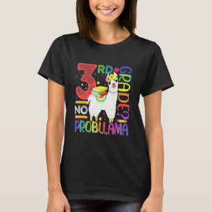 Erster Schultag 3. Klasse Kein Problem Lama-Lehrer T-Shirt