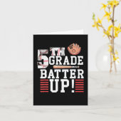 Erster Schultag 5. Klasse Karte (Gelbe Blume)