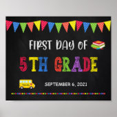 Erster Schultag | 5th Grade Poster (Vorne)