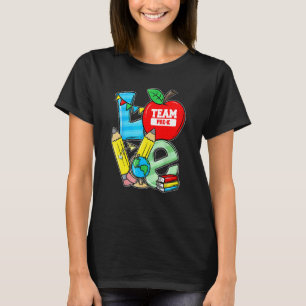 Erster Schultag Apple Love Team Pre K Schüler T-Shirt