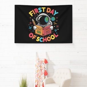 Erster Schultag Astronaut Weltraum Zurück zur Schu Banner
