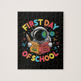 Erster Schultag Astronaut Weltraum Zurück zur Schu Puzzle