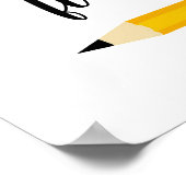 Erster Schultag Benutzerdefinierte Schulnote Poster (Ecke)