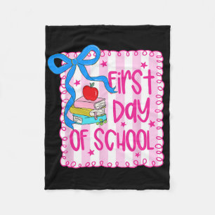 Erster Schultag Coquette Mädchen Bleistift Zurück  Fleecedecke