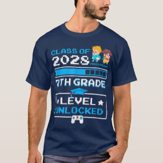 Erster Schultag der 7. Klasse im Jahr 2028 Niedlic T-Shirt