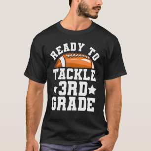 Erster Schultag der dritten Klasse, vorbereitet, u T-Shirt