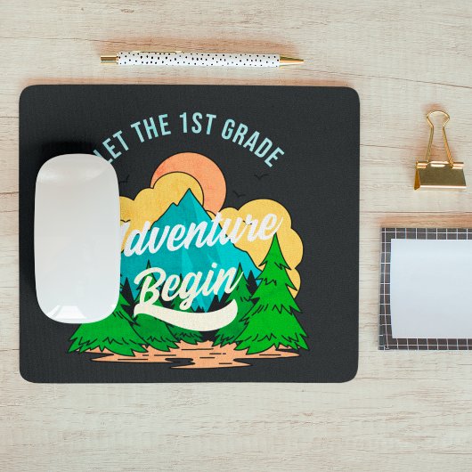 Erster Schultag der ersten Klasse Lehrer Mousepad