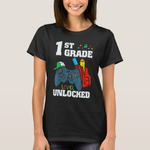 Erster Schultag des ungesperrten Gamers T-Shirt