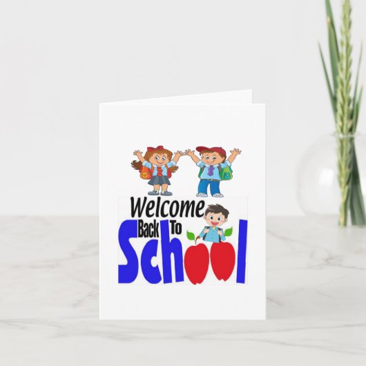 Erster Schultag erster Klasse Karte (Vorderseite)