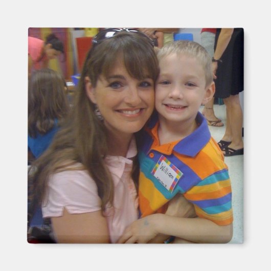 Erster Schultag Foto Kühlschrankmagnet (Vorne)