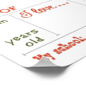 Erster Schultag Framable Dry Erase Poster (Ecke)