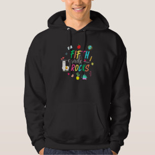 Erster Schultag Fünfte Klasse Rocks Team 5th Gra Hoodie