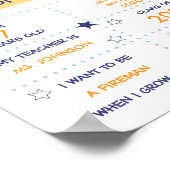 Erster Schultag für Jungen Poster (Ecke)