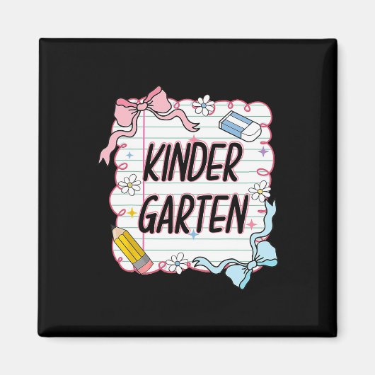 Erster Schultag Girly Coquette3 Magnet (Vorne)