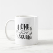 Erster Schultag Homeschool-Squad-Lehrer Kaffeetasse (Links)