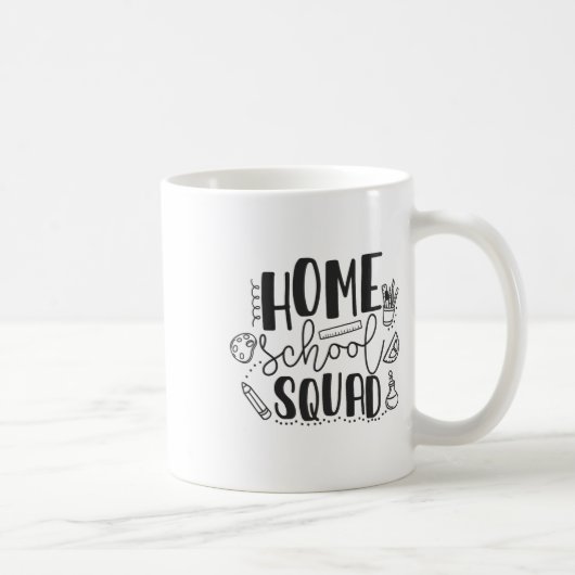 Erster Schultag Homeschool-Squad-Lehrer Kaffeetasse (Rechts)