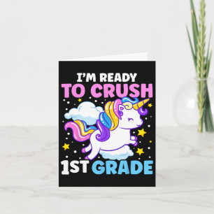 Erster Schultag ich bin bereit, die erste Stufe U  Karte