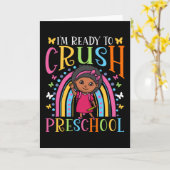 Erster Schultag Karte (Gelbe Blume)