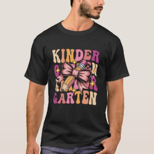 Erster Schultag Kindergarten Mädchen Kokette Schle T-Shirt