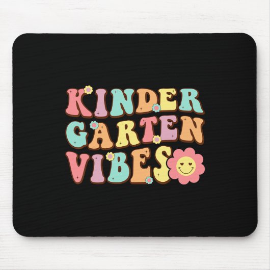 Erster Schultag Kindergarten Vibes Studentenlehrer Mousepad (Vorne)