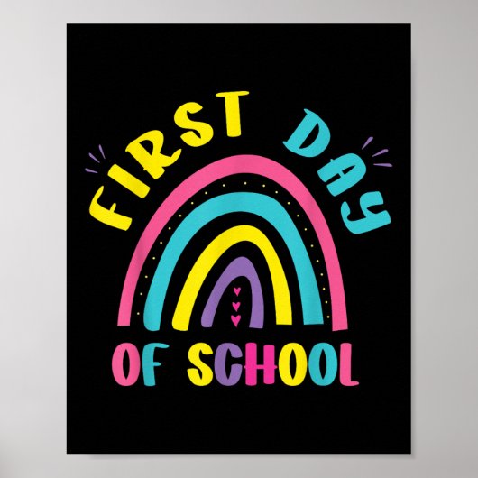Erster Schultag Kindergarten Vorschule Poster (Vorne)