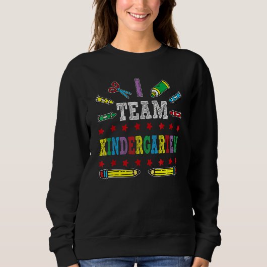 Erster Schultag Kindergartenlehrer und Sweatshirt (Vorderseite)