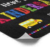 Erster Schultag | Kindergartenposter Poster (Ecke)