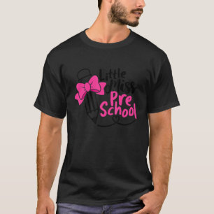Erster Schultag Kleine Miss Vorschool Student T-Shirt