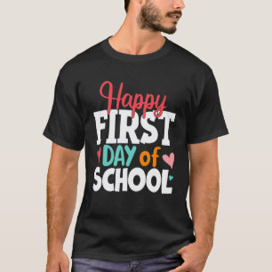 Erster Schultag Lehrer Schüler Willkommen zurück T-Shirt
