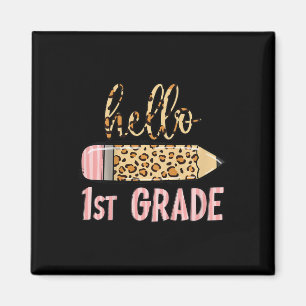 Erster Schultag Mädchen Ck Zur Schule Hallo Magnet