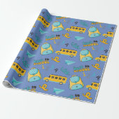 Erster Schultag - nahtloses Wrapping Paper Geschenkpapier (Ungerollt)