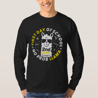 Erster Schultag Nr. ProbLLAMA 2. Klasse LLAMA T-Shirt